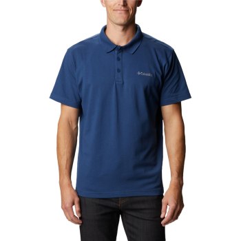 Columbia Polo Heren, Wingard II Solid Pique DonkerGrijs, 51MXBDCSY